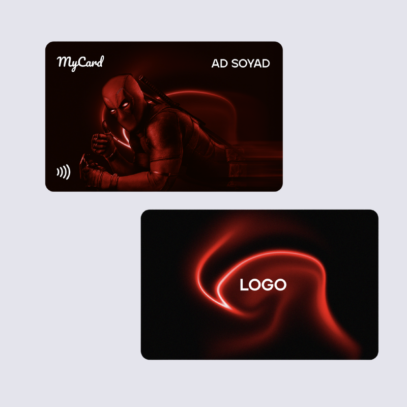 MyCard HeroLine Deadpool - Genç Serisi - Standart Dijital Kartvizit