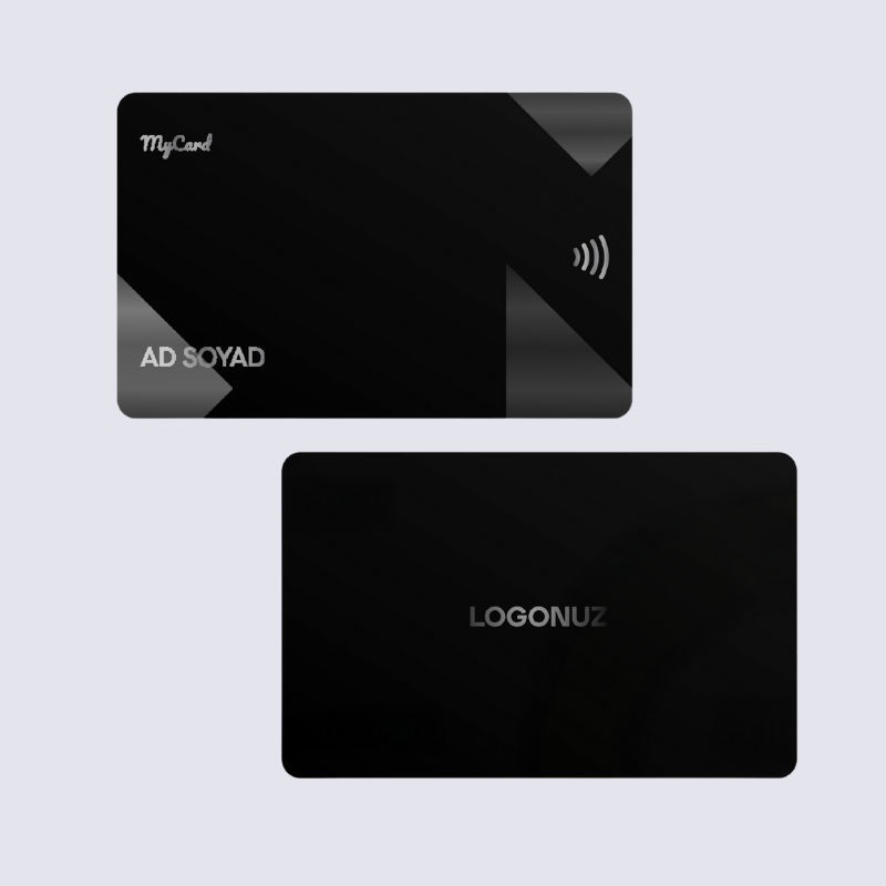 MyCard Pro Titan Gray – Kurumsal Seri – Standart Dijital Kartvizit