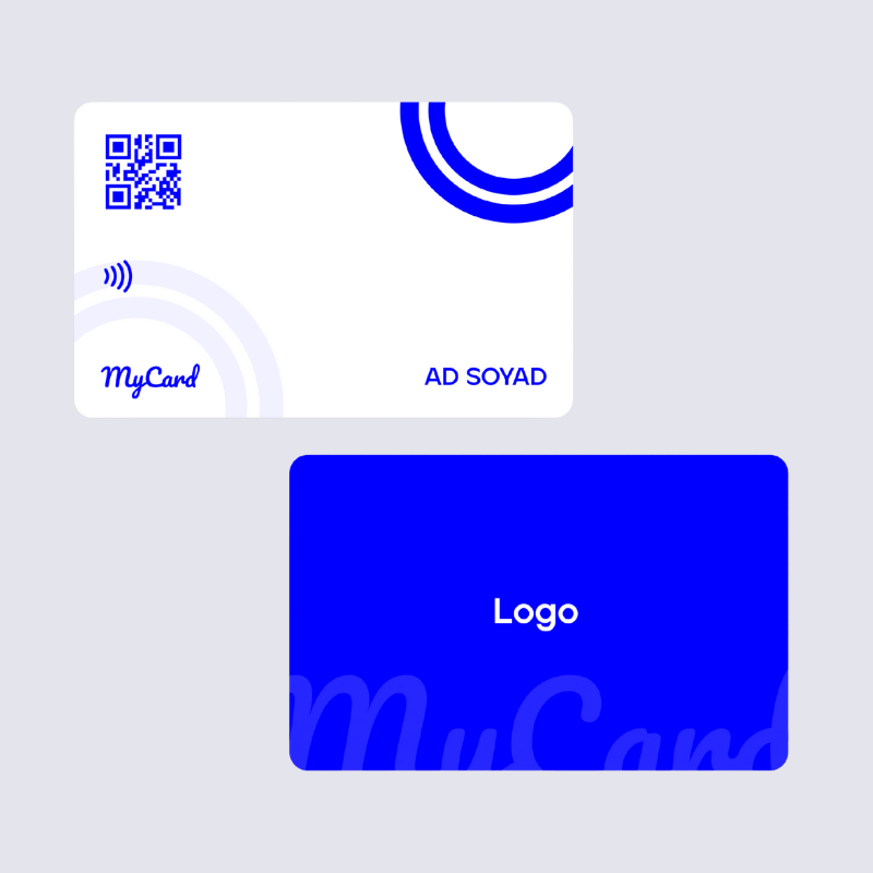 MyCard Pro Blue Circuit – Kurumsal Seri – Standart Dijital Kartvizit