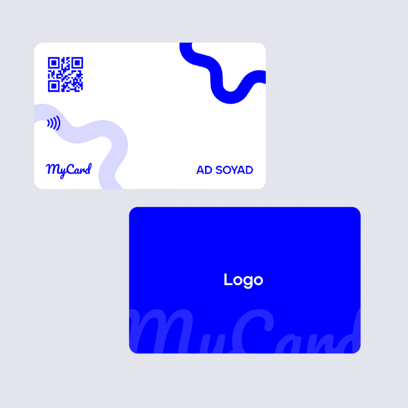 MyCard Pro Blue Motion – Kurumsal Seri – Standart Dijital Kartvizit