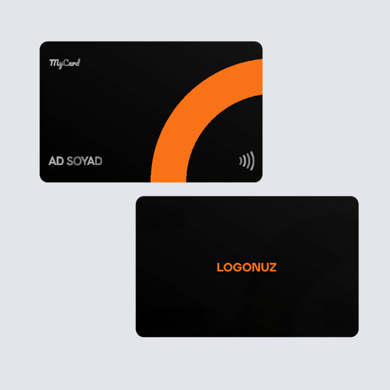 MyCard Pro Edge Orange – Kurumsal Seri – Standart Dijital Kartvizit