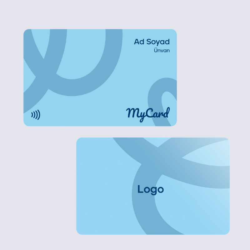 MyCard ColorLine Aqua – Renk Serisi – Standart Dijital Kartvizit