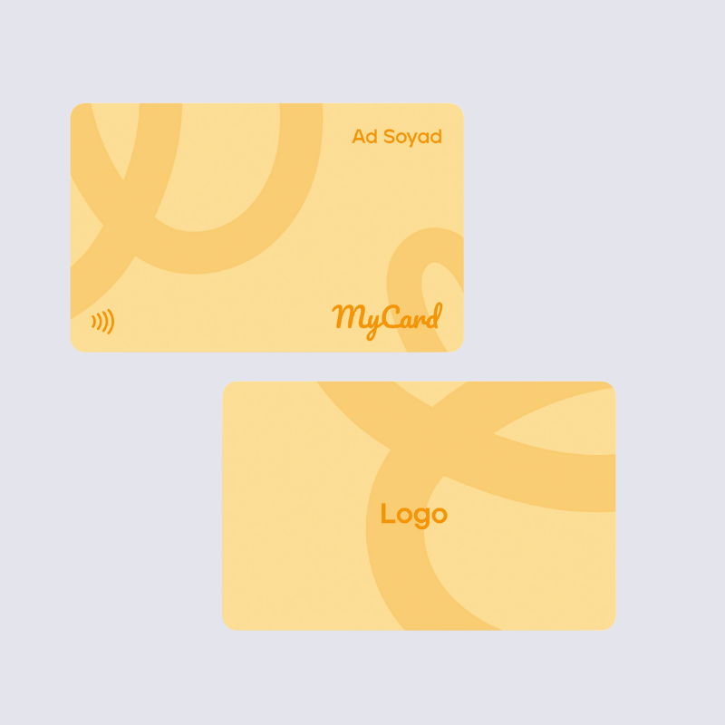 MyCard ColorLine Amber – Renk Serisi – Standart Dijital Kartvizit