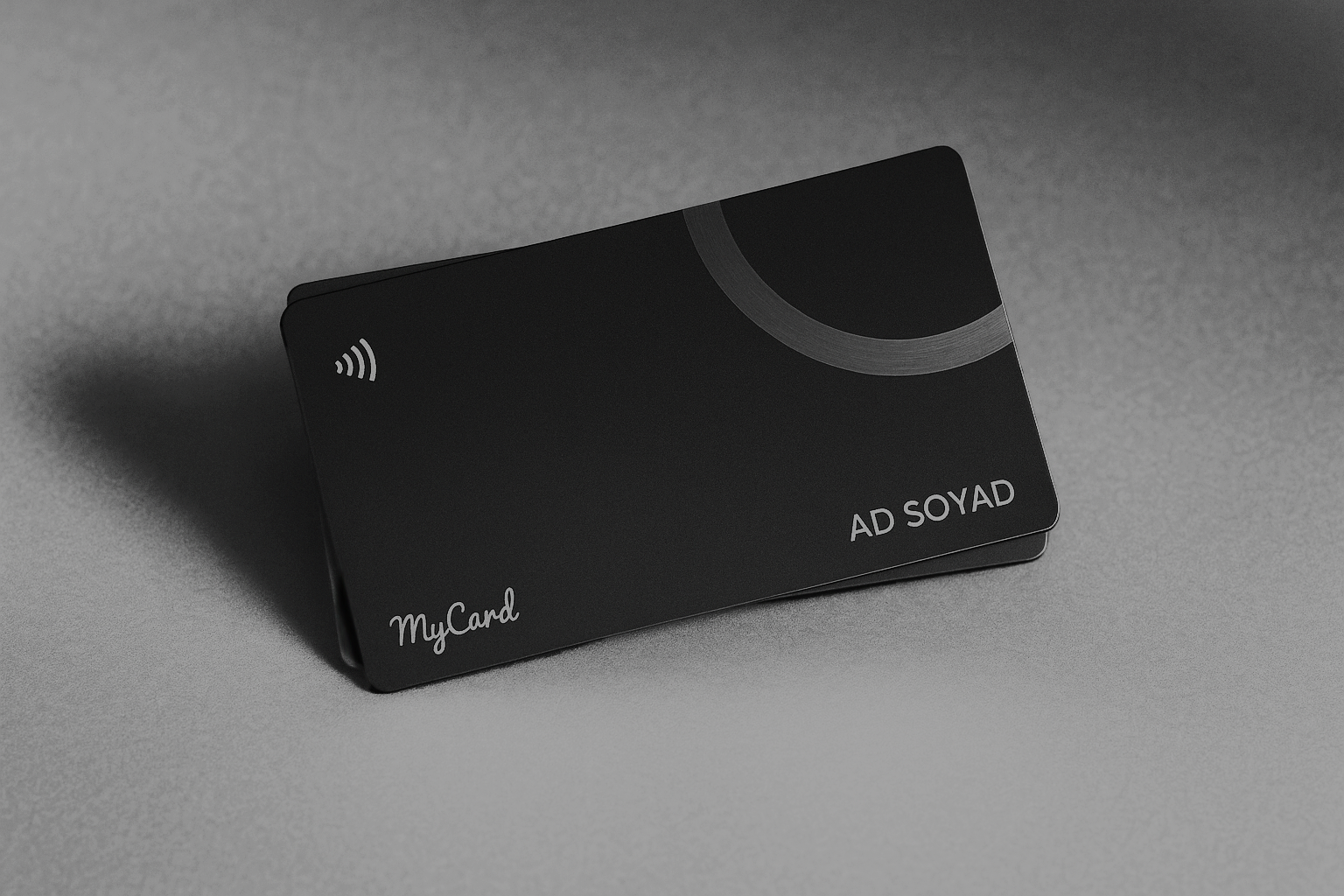 MyCard Metal Black – Premium Kurumsal Seri – Metal Dijital Kartvizit
